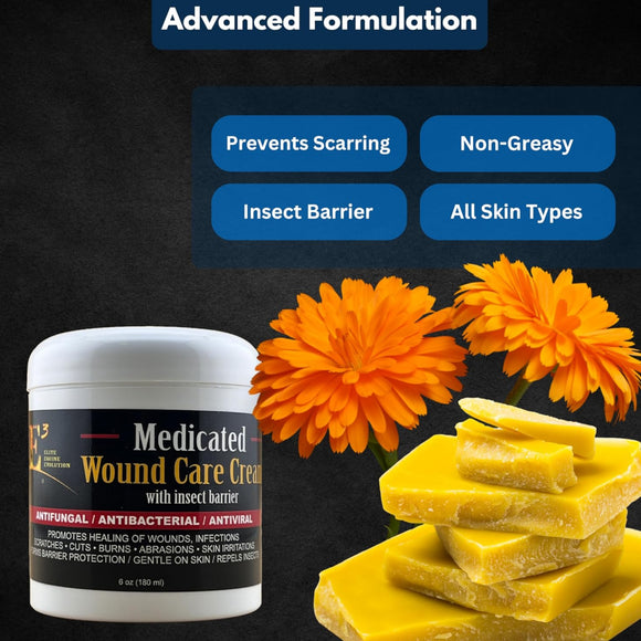 E3 Medicated Wound Cream with Insect Barrier for Horses (6 oz)