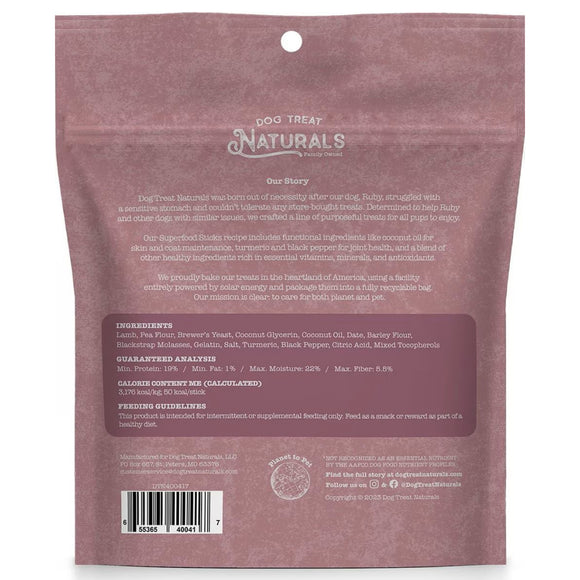 Dog Treat Naturals Superfood Sticks Lamb & Date Dog Treats (10 oz)