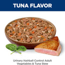Hill's Science Diet Adult Urinary & Hairball Control Vegetables & Tuna Stew Recipe Wet Cat Food (2.9 oz x 24 cans)