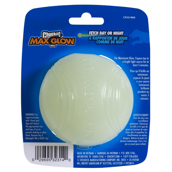 Chuckit! Max Glow Ball Toy For Dogs- Large