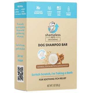 Shamless Pets Scritch Scratch I'm Taking a Bath Itch Relief Shampoo Bar For Dogs