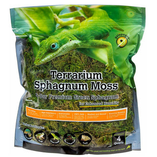 Galapagos 5- Star Premium Terrarium Sphagnum Moss for Enhanced Humidity- Fresh Green