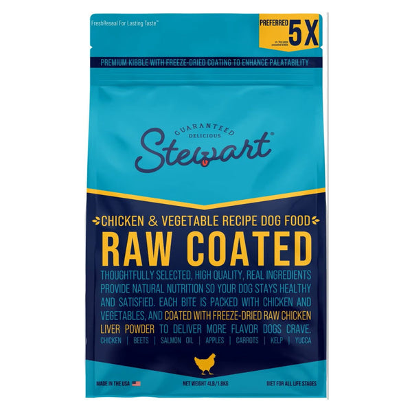 Stewart Raw Coated Chicken & Vegetable Recipe Food For Dogs