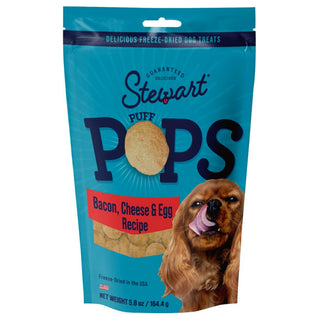 Stewart PuffPops Bacon, Egg & Cheese Recipe Freeze-Dried Treats For Dogs  (5.8 oz)