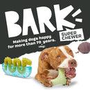 BARK Super Chewer Hare Raiser 2-in-1 Plush Exterior with Tough Center Treat Dispensing Dog Chew Toy