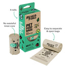 MyEcoPet Compostable Poop/Waste Bags For Dogs & Cats (60 bags)