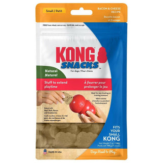 Kong Stuff'N Snacks Bacon & Cheese Flavor Crunchy Treats For Dogs -Small (7 oz)