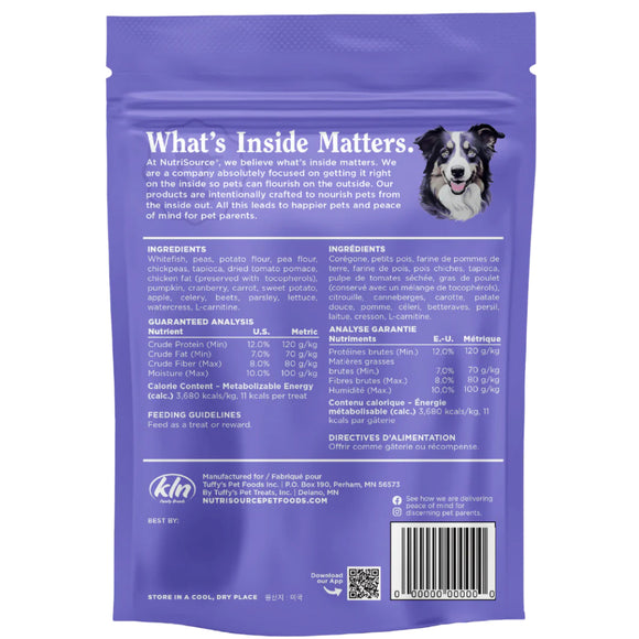 NutriSource Crunchy Crunchers Whitefish Dog Biscuits (14 oz)