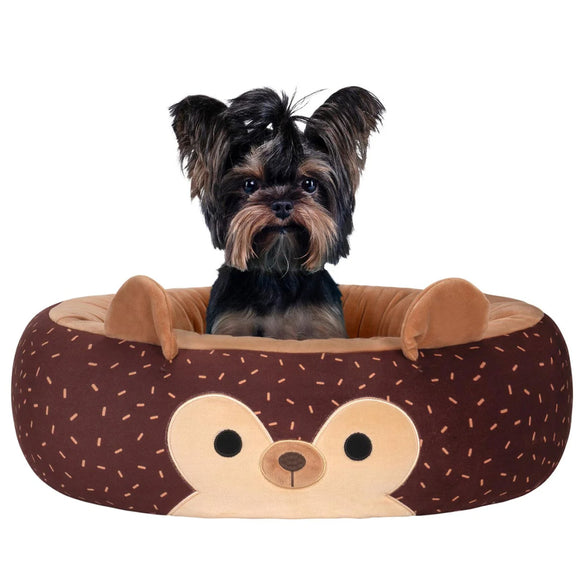 Squishmallows Plush Bolster Pet Bed -Hans the Hedgehog