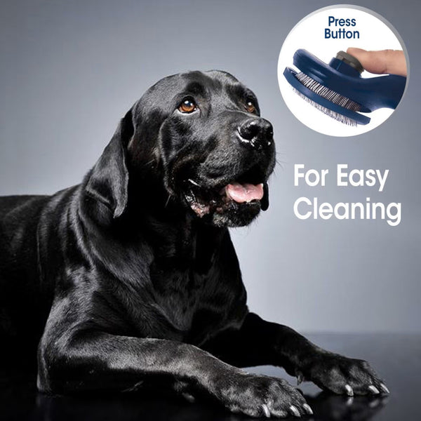 Four Paws Magic Coat Professional Series Self-Cleaning Slicker Brush For Pets