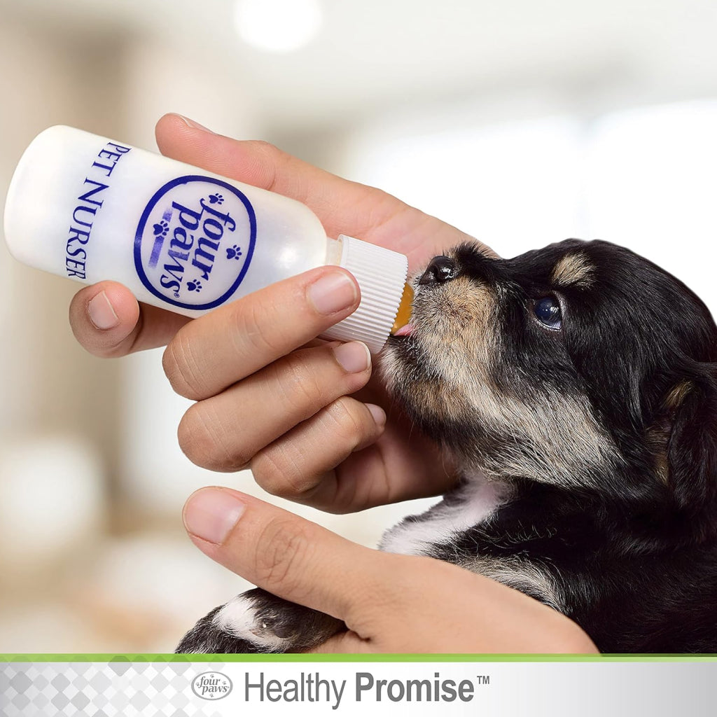 Four Paws Healthy Promise Nurser Bottle & Cleaning Brush For Pets