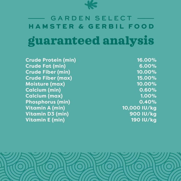 Oxbow Animal Health Garden Select Hamster & Gerbil Food