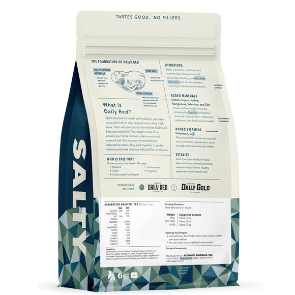 Redmond Daily Red Fortified Loose Mineral Salt for Horses (5 lb)