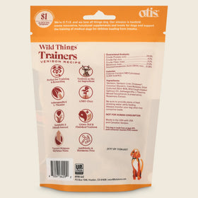 OTIS Wild Things Venison Trainers Bite-Sized Treats for Dogs (4 oz)