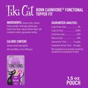 Tiki Cat Born Carnivore Function  Fit Meal Topper For Cats (1.5 oz x 12 pouches)