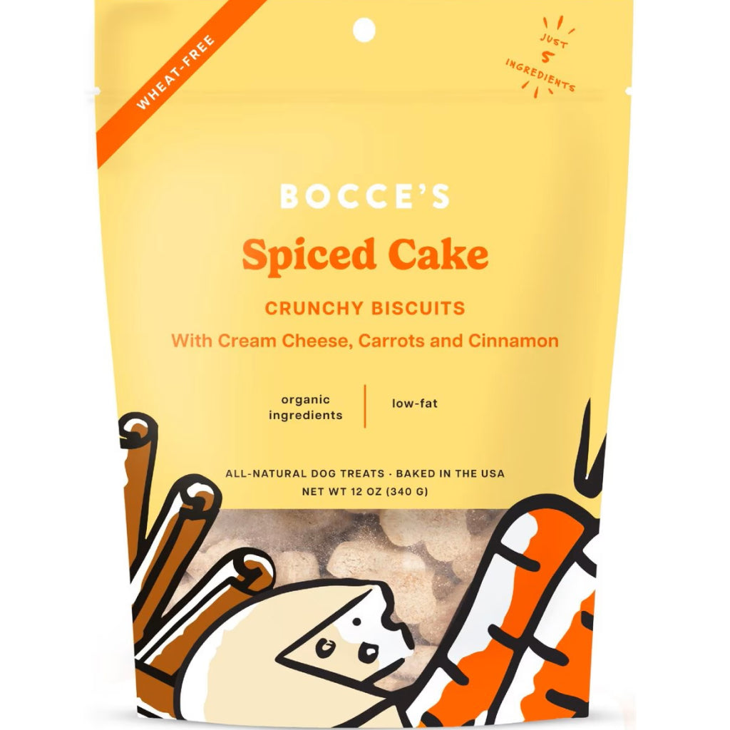 Bocce's Bakery Spiced Cake Crunchy Biscuits For Dogs (12 oz)