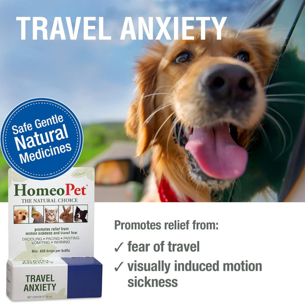 HomeoPet Travel Anxiety for Pets (15 ml)