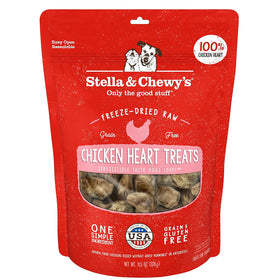 Stella & Chewy's Free-Dried Chicken Hearts Dog Treats