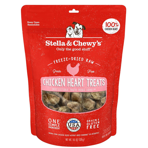 Stella & Chewy's Free-Dried Chicken Hearts Dog Treats
