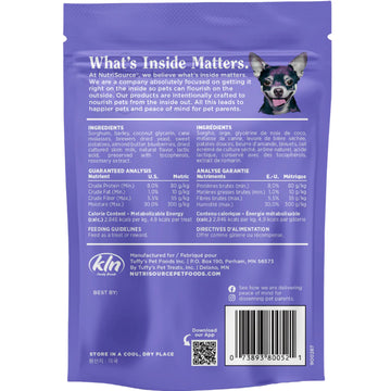NutriSource Nutty Butter Bites with Almond Butter & Blueberry Soft & Chewy Dogs Treats (6 oz)