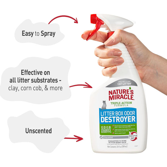 Nature's Miracle Litter Box Odor Destroyer Spray (24 oz)