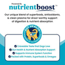 This high-protein dog meal topper provides immune support for dogs with natural and wholesome ingredients