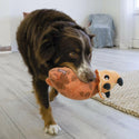 KONG Dynos Roars Squeaky Plush Toy For Dogs -Orange (Medium/Large)