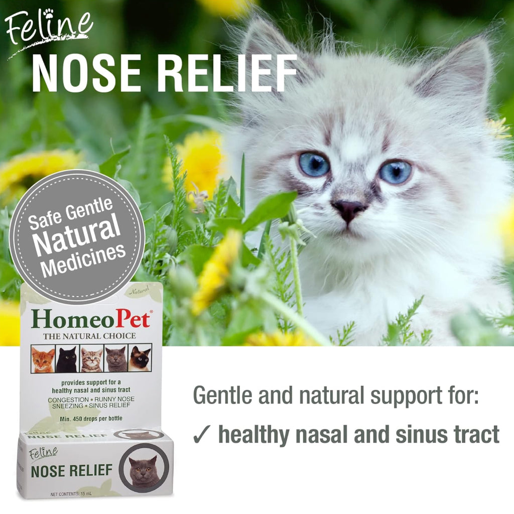 HomeoPet Feline Nose Relief For Cats (15 ml)