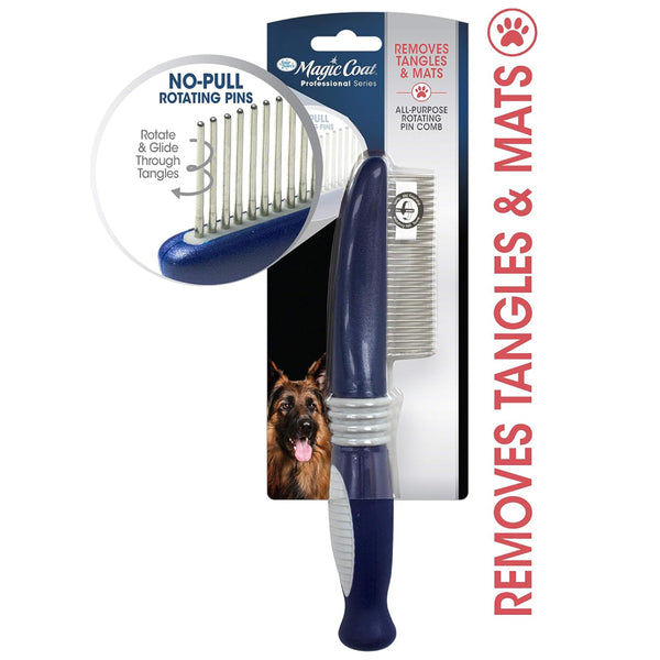 Four Paws Magic Coat Professional Series All-Purpose Rotating Pin Comb for Dogs