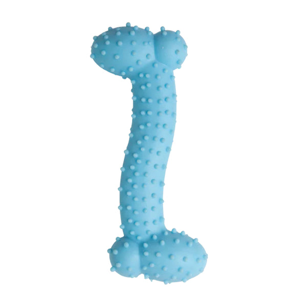 Snugarooz Lil Baby Bone Dog Chew Toy- Blue (4.25")