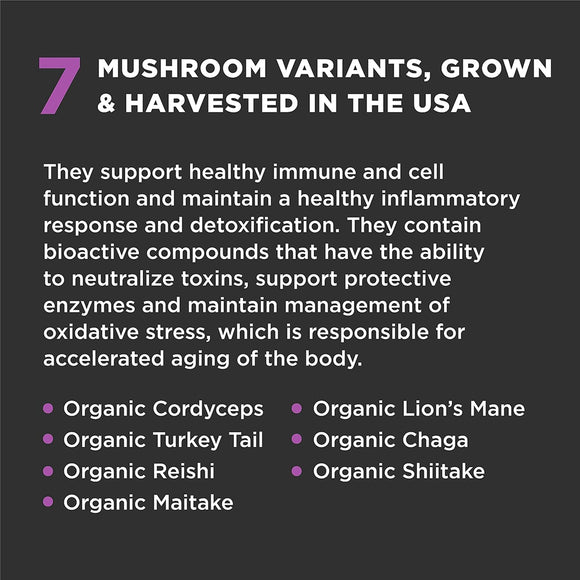 Super Snouts Super Shrooms 7 Organic Medicinal Mushroom Immune Health Supplement for Dogs & Cats