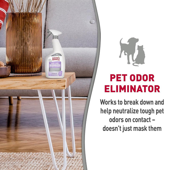 Nature's Miracle Air Care Deodorizer Spray- Lavender Vanilla Scent (24 oz)