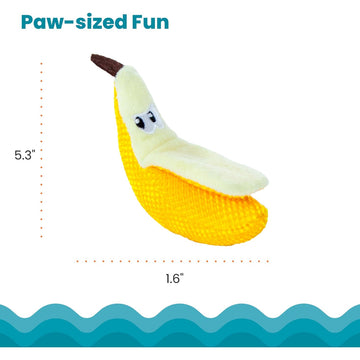 Catstages Banana Cat Dental Chew Toy with Catnip