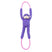 Zippy Paws Monkey RopeTugz Durable Rope Squeaky Chew Toy For Dog Purple (Large)