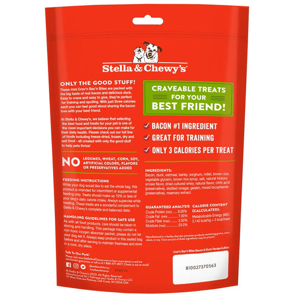Stella & Chewy's Crav'n Bac'n Bites Bacon & Duck Recipe Dog Treats (8.25 oz)