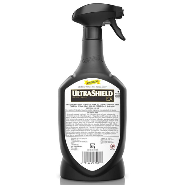Completely water based and killing more than 70 different species of bugs, ultrashield ex may be the best horse fly spray