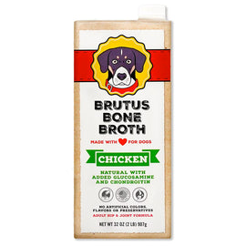 Brutus Broth Chicken Bone Broth Hip & Joint Formula with Glucosamine for Dogs (32 oz)