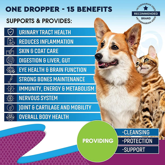 Beloved Pets 15-in-1 Multi Vitamin ABCD Complex for Dogs & Cats (2 oz)