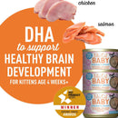 Tiki Cat Baby Chicken, Salmon & Chicken Liver Shreds and Mousse Wet Food For Cats ( 1.9 oz x 3 cans)