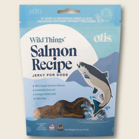 OTIS Wild Things Salmon Jerky Treats for Dogs (4 oz)
