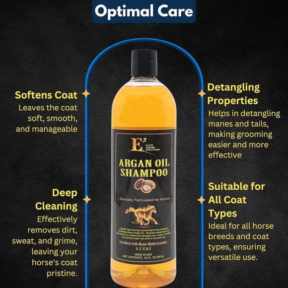E3 Argan Oil Shampoo for Horses (32 oz)