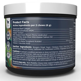 Nulo Functional Mobility Soft Chew Supplements for Dogs (90 chews)