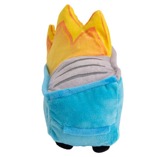 Snugarooz Small Dumpster Fire Plush Dog Toy - Blue