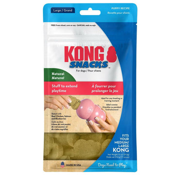 Kong Stuff'N Snacks Chicken Liver Flavor Treats For Puppies- Large (11oz)