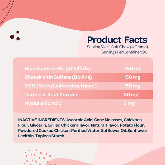 Ready Pet Go Hip & Joint Mobility Support for Dogs (90 soft chews)