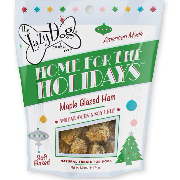 The Lazy Dog Cookie Co. Home For the Holidays Maple Glazed Ham Soft-Baked Treats For Dogs (5 oz)