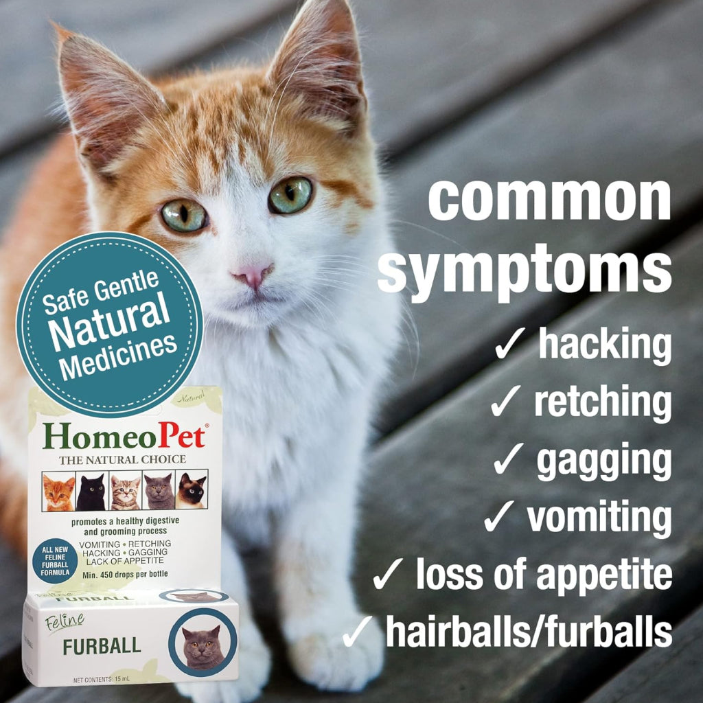 HomeoPet Feline Furball For Cats (15 ml)