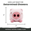 BARK Super Chewer Hambone 2-in-1 Plush Exterior with Tough Center Treat Dispensing Dog Chew Toy