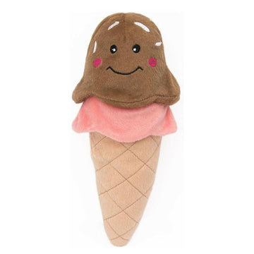 Zippy Paws NomNomz Ice Cream Plush Squeaky Toy For Dog