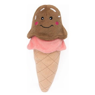 Zippy Paws NomNomz Ice Cream Plush Squeaky Toy For Dog